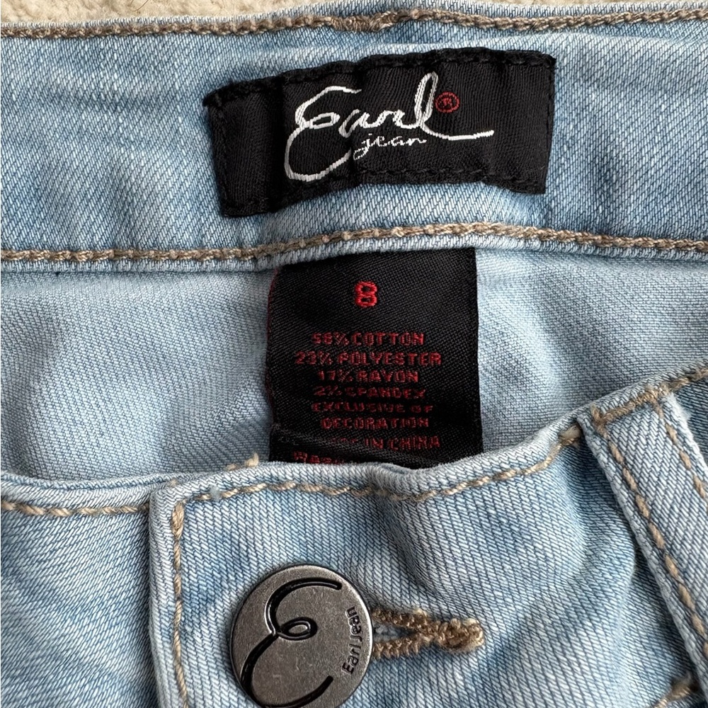 Earl Jeans capri Blue Denim size 8 - Picture 5 of 9